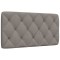 vidaXL Pernă pentru tăblie de pat, gri taupe, 100 cm, material textil