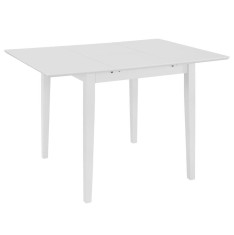 Set mobilier de bucatarie, 5 piese, alb, MDF foto
