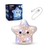 Neno Shine Lampa de Noapte Copii din Silicon, Forma Stea, 11 Moduri Lumina, 3 Niveluri Luminozitate, Wireless, Tactil