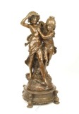Fetita si baietel-statueta din bronz masiv BR-97