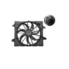 Ventilator radiator GMV SRL, Jeep Grand Cherokee, 2010-; Dodge Durango, 2010- motor 3.6 V6; 5.7 V8 benzina, 507; 3 pini, cu pre-rezistor