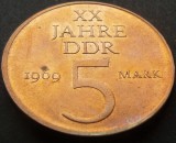 Moneda aniversara 5 MARCI / MARK - RD GERMANA (DDR), anul 1969 *cod 1589 B LUCIU