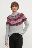 United Colors of Benetton pulover barbati, culoarea gri, 1144K108V
