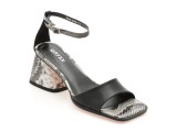Sandale GRYXX negre, 2909, din piele naturala