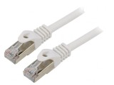 Patch Cord S/FTP Cat6a LSZH Alb 0.5m Cablexpert, Gembird