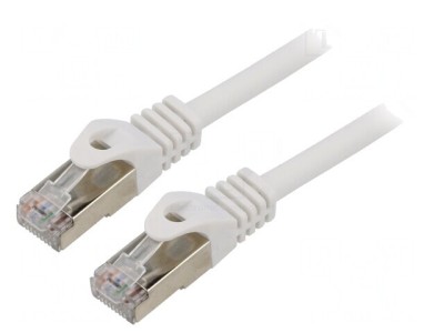Patch Cord S/FTP Cat6a LSZH Alb 0.5m Cablexpert foto