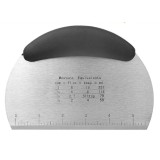 Racleta Pufo Cookie pentru taiere aluat, decorare glazura, crema la torturi, metalica, 16 x 12 cm, negru