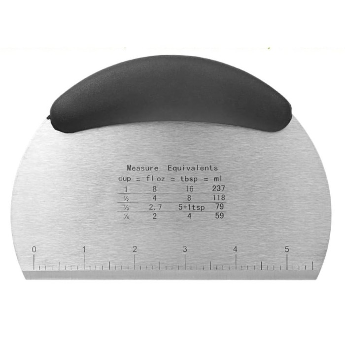 Racleta Pufo Cookie pentru taiere aluat, decorare glazura, crema la torturi, metalica, 16 x 12 cm, negru