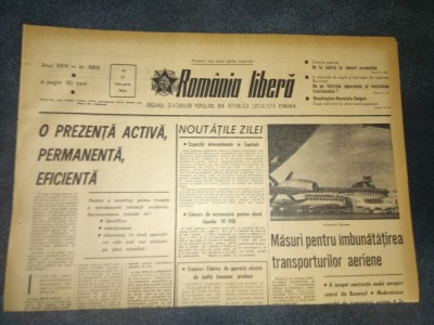 ZIARUL ROMANIA LIBERA 10 FEBRUARIE 1966 foto