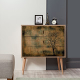 Comoda Trio Dresser 16, Stejar Sonoma, 90x40x80 cm