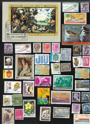 Lot #9 100+ timbre (cele din imagini) foto