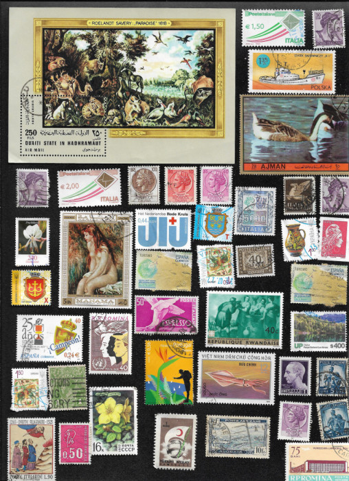 Lot #9 100+ timbre (cele din imagini)