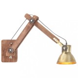 Lampa de perete, stil industrial, alama, rotund, E27 GartenMobel Dekor, vidaXL