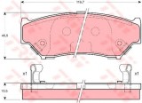 Set placute frana,frana disc SUZUKI VITARA Cabrio (ET, TA) (1988 - 2002) TRW GDB3182