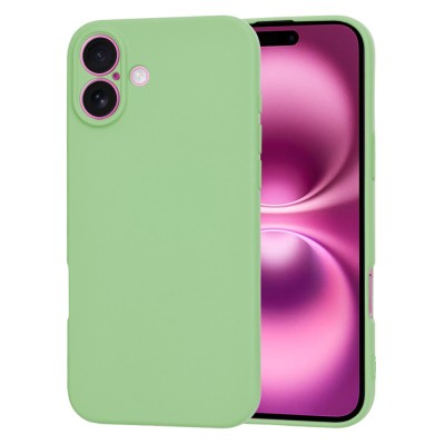 Husa silicon iPhone 16 Plus Techsuit SoftFlex, verde deschis foto