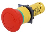 Comutator de Siguranță 22mm cu 2 NC Roșu IP54