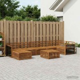 Cumpara ieftin Set de canapele de exterior 8 buc. 7-Locuri natural