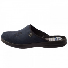 Papuci de casa barbati, din textil, Daco, 31305-42-90, blue foto