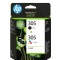 Pachet cu 2 cartuse originale HP 305 negru/color