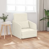 VidaXL Canapea Pat 2 &icirc;n 1 Crem 65x80x83 cm Catifea