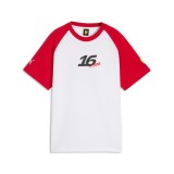 Ferrari tricou de copii Charles Leclerc #16 Graphic white F1 Team 2026 - 128 cm (dětsk&eacute;)