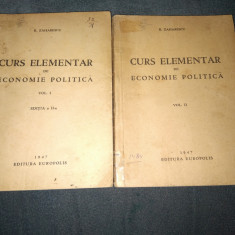 B ZAHARESCU - CURS ELEMENTAR DE ECONOMIE POLITICA 2 VOL 1947