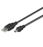 Cablu USB A tata la mini USB tata 1.8m Goobay