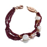 Cumpara ieftin Brățară Waterlily din granat și perle
