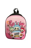 Ghiozdan cu model Labubu, pentru copii, cu un compartiment, roz, Oem