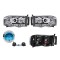 Set faruri Dodge Ram, 01.2002-01.2006, partea Stanga+Dreapta, Tuning, Fata, Lampa de parcare pe fibra optica; Tip=USA; tip bec H1+H1; manual; transpa