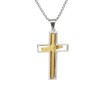 Cruciulita Inox Argintie/Aurie cu Lant Otel Inoxidabil 60cm - Personal Style - Bijuterie Fashion
