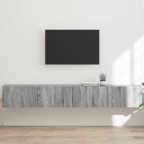 vidaXL Dulap TV de perete Pe perete 2 pcs Gri Sonoma 98 x 31 x 29,5 cm 892242