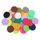 Set 25 rondele colorate din fetru Crisalida, diametru 4 cm, multicolor