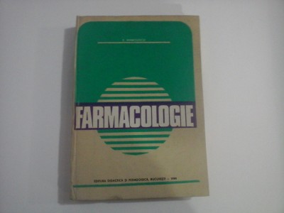 FARMACOLOGIE - E. MANOLESCU foto