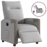 VidaXL Scaun reclinabil electric Cloud Grey Fabric