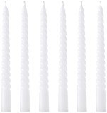 Cumpara ieftin Set 6 lumanari cilindrice Twisto albe