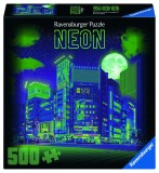 Puzzle Ravensburger Tokyo Neon, 500 piese, design urban neon