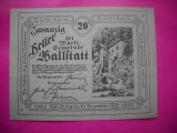 HOPCT BANCNOTA NOTGELD NR 4 - HALLSTATT 20 HELLER 1920 -AUSTRIA