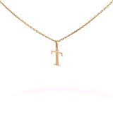 Pandativ din aur de 14k in forma de litera T