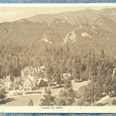 49 - Sinaia Corpul de Garda / carte postala circulata 1912 Editura Sigm Schwartz