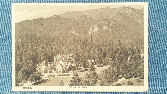 49 - Sinaia Corpul de Garda / carte postala circulata 1912 Editura Sigm Schwartz