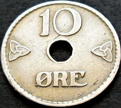Moneda istorica 10 ORE - NORVEGIA, anul 1924 *cod 678 = A.UNC foto