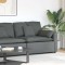 vidaXL Modul modular capăt pentru cotieră canapea cu perne gri &icirc;nchis 4104388