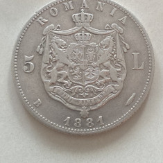 5 Lei 1881 Moneda de colecție