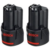 Bosch 1600A00X7D - 2 acumulatori Li-Ion 12 V 3 Ah