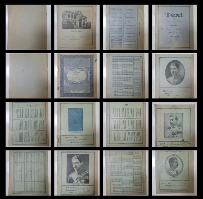 Caiet perioada Regelui Carol ll (8 bucăți diferite)