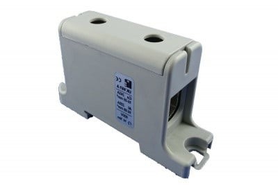 Clema terminala conexiune 1 pol gri Cu-Al 2x50mm &amp;sup2;, , , , , , , montare pe sina DIN 35mm 145A (Al) 160A ( Cu) foto