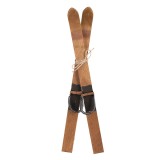 Cumpara ieftin Schiuri decorative lemn maro negru (2) 5x3x60 cm