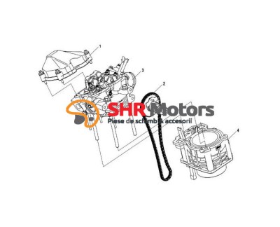 04. Cilindru CF Moto CForce 450 / 520 / 550 (dupa 2014) foto