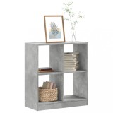VidaXL Bibliotecă, gri beton, 68,5x32x75 cm, lemn prelucrat